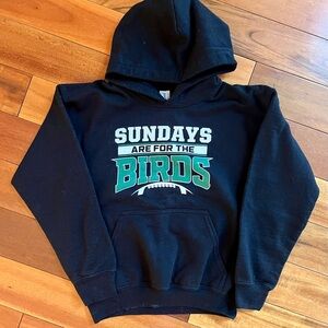 Youth Philadelphia Eagles ‘Sundays Are For The Birds’ Black Hoodie